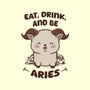 Eat Drink And Be Aries-Mens-Premium-Tee-WatershipBound