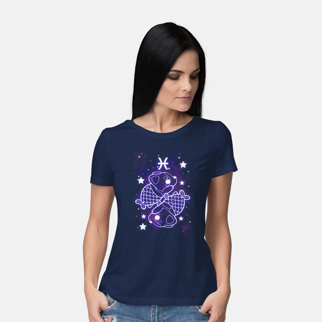 Cute Pisces-Womens-Basic-Tee-NemiMakeit