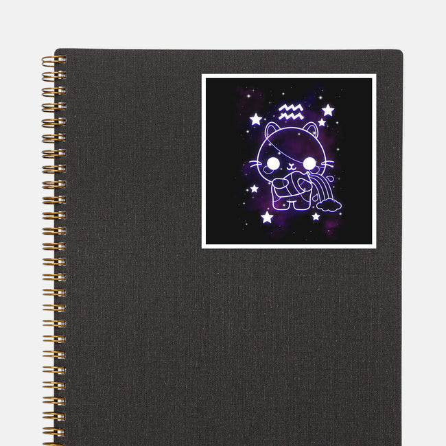 Cute Aquarius-None-Glossy-Sticker-NemiMakeit