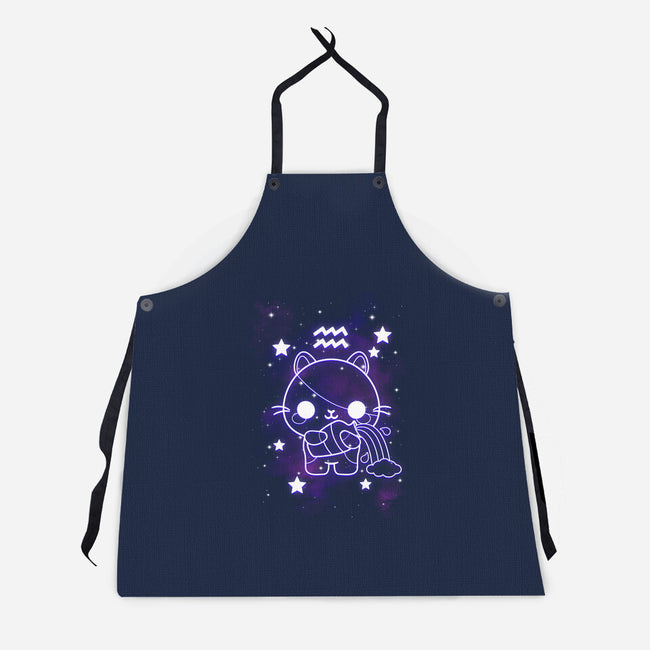 Cute Aquarius-Unisex-Kitchen-Apron-NemiMakeit
