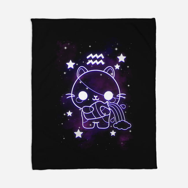 Cute Aquarius-None-Fleece-Blanket-NemiMakeit