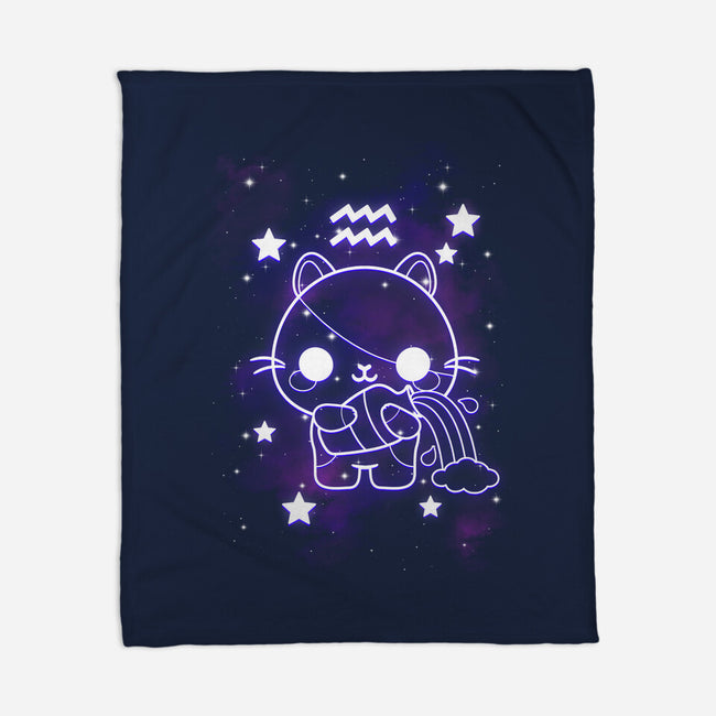 Cute Aquarius-None-Fleece-Blanket-NemiMakeit
