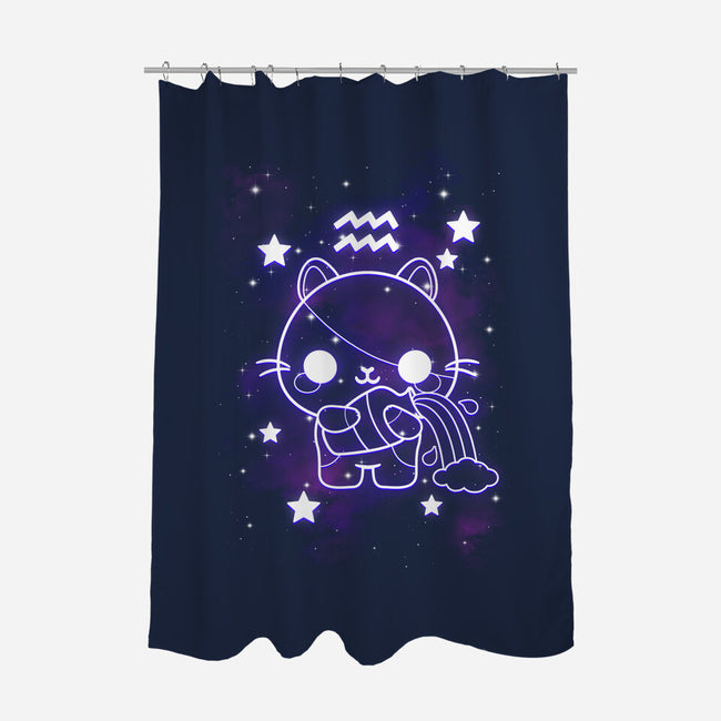 Cute Aquarius-None-Polyester-Shower Curtain-NemiMakeit