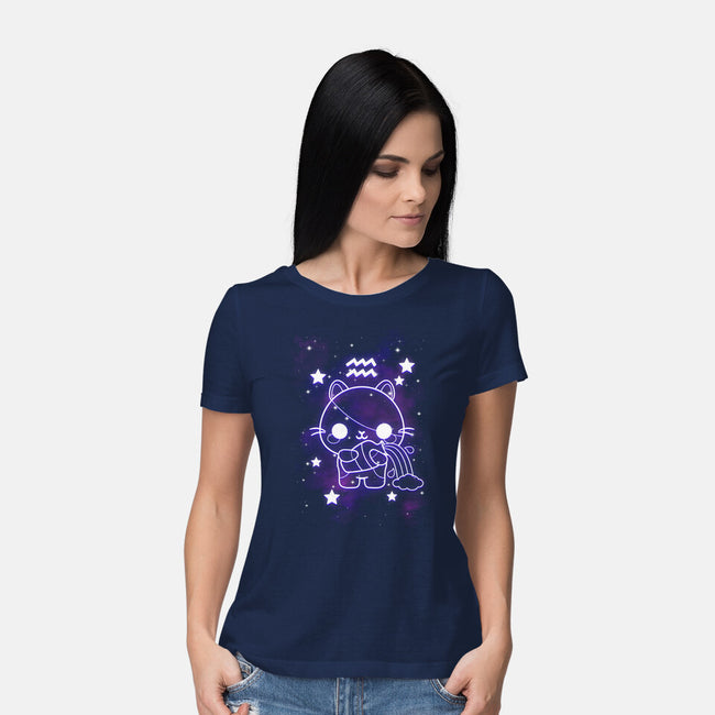 Cute Aquarius-Womens-Basic-Tee-NemiMakeit