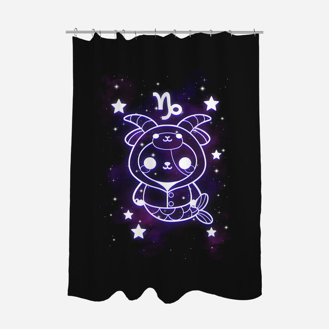 Cute Capricorn-None-Polyester-Shower Curtain-NemiMakeit