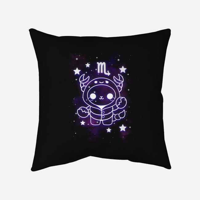 Cute Scorpio-None-Removable Cover w Insert-Throw Pillow-NemiMakeit