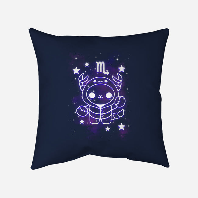 Cute Scorpio-None-Removable Cover w Insert-Throw Pillow-NemiMakeit