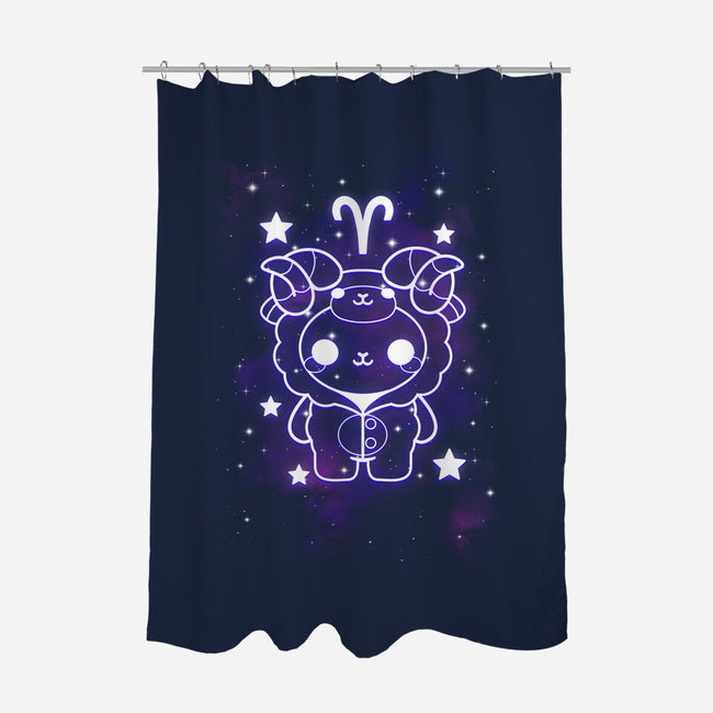 Cute Aries-None-Polyester-Shower Curtain-NemiMakeit