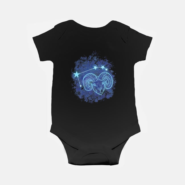 Aries Neon Constellation-Baby-Basic-Onesie-nickzzarto
