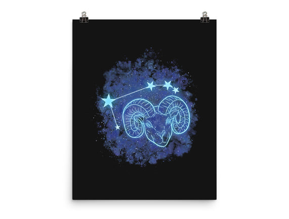Aries Neon Constellation