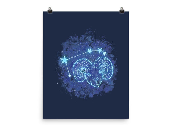 Aries Neon Constellation