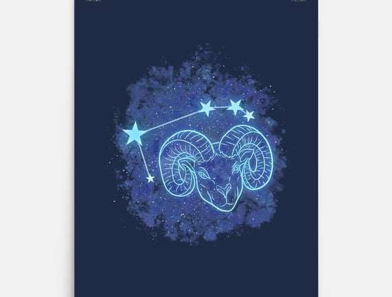 Aries Neon Constellation