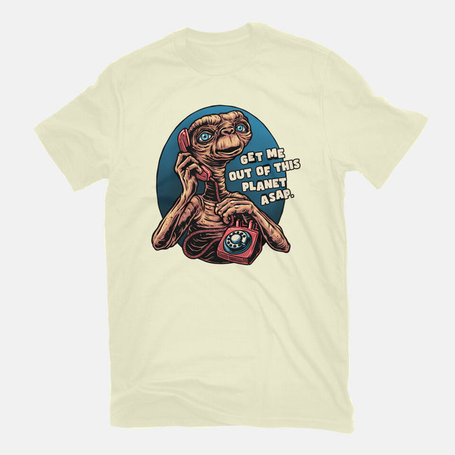 Phone Call To Space-Mens-Basic-Tee-glitchygorilla