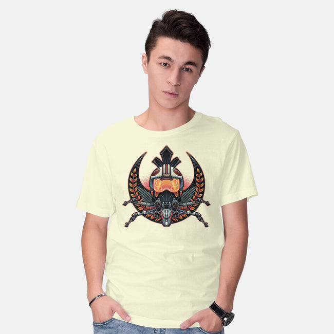 Emblem Of Rebellion-Mens-Basic-Tee-glitchygorilla