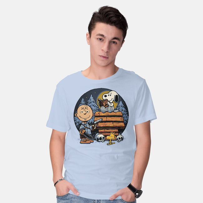 A Night In The Woods-Mens-Basic-Tee-glitchygorilla