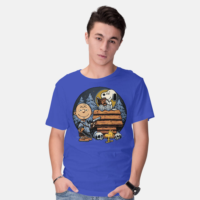 A Night In The Woods-Mens-Basic-Tee-glitchygorilla