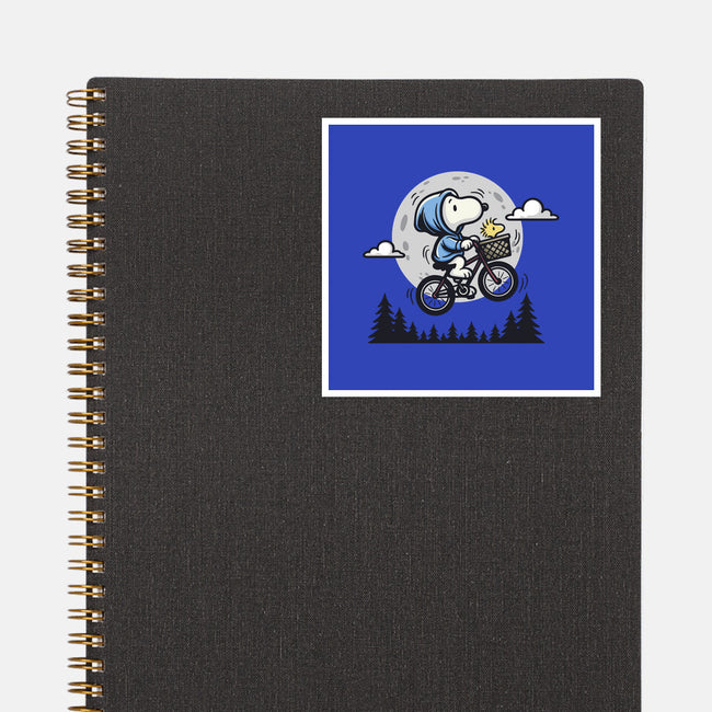Fly To The Moon-None-Glossy-Sticker-Xentee