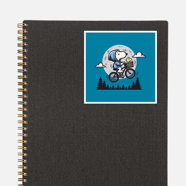 Fly To The Moon-None-Glossy-Sticker-Xentee