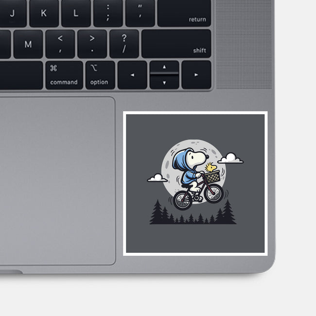 Fly To The Moon-None-Glossy-Sticker-Xentee