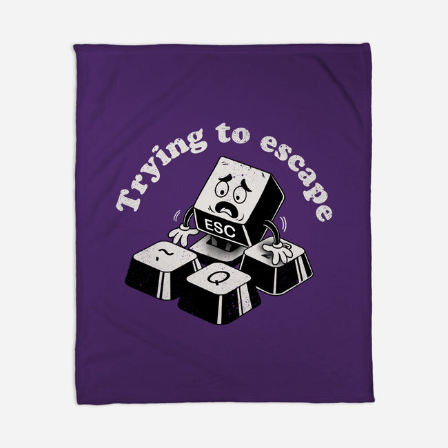 Trying To Escape-None-Fleece-Blanket-dandingeroz