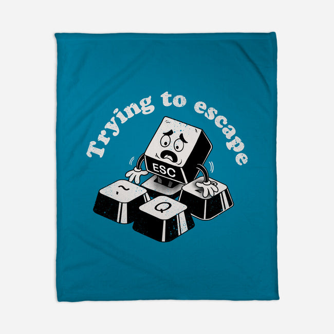 Trying To Escape-None-Fleece-Blanket-dandingeroz