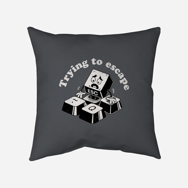 Trying To Escape-None-Removable Cover w Insert-Throw Pillow-dandingeroz