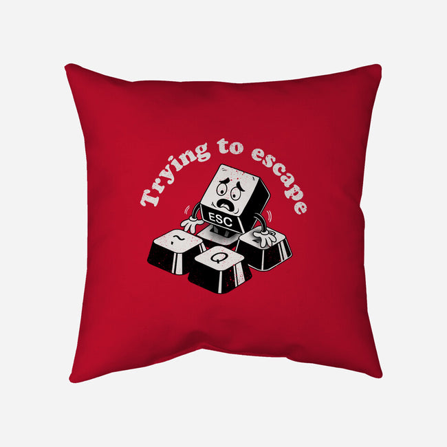 Trying To Escape-None-Removable Cover w Insert-Throw Pillow-dandingeroz