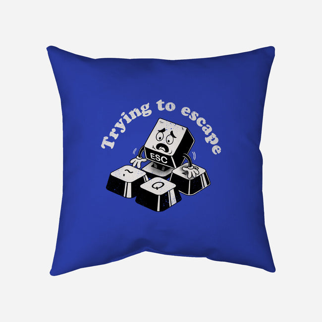 Trying To Escape-None-Removable Cover w Insert-Throw Pillow-dandingeroz