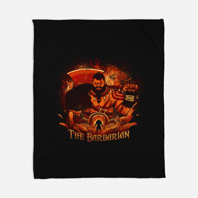 The Dungeon Barbarian-None-Fleece-Blanket-grevalra