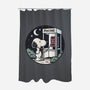 Doggy Phone Home-None-Polyester-Shower Curtain-Xentee