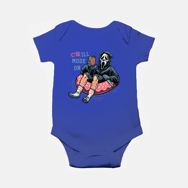 Chill Mode On-Baby-Basic-Onesie-glitchygorilla