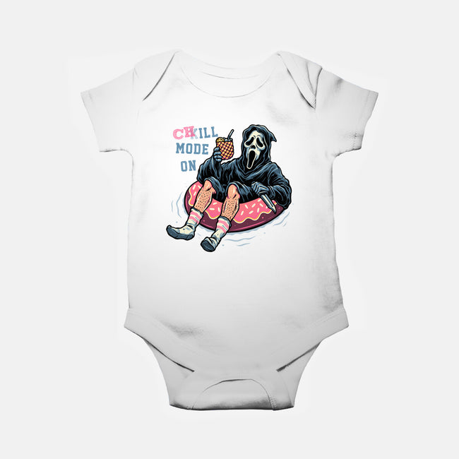 Chill Mode On-Baby-Basic-Onesie-glitchygorilla