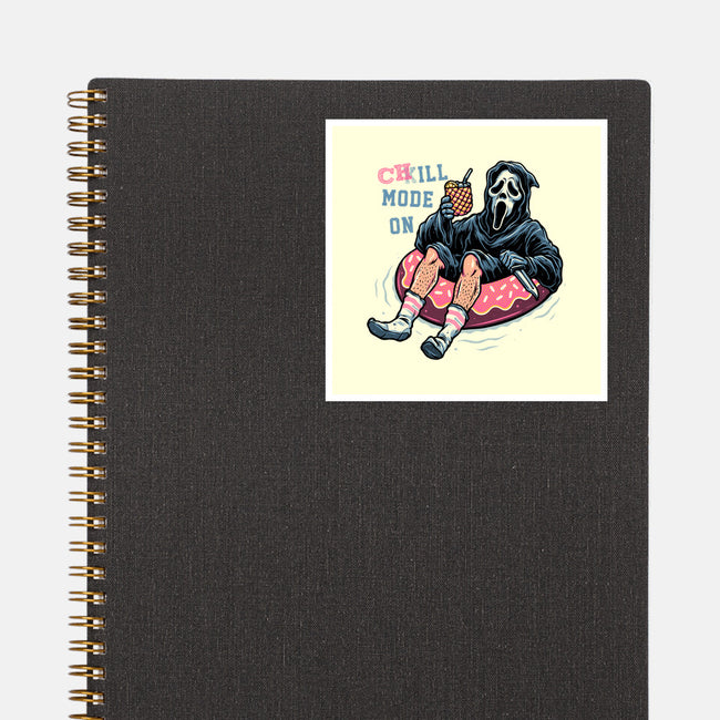 Chill Mode On-None-Glossy-Sticker-glitchygorilla