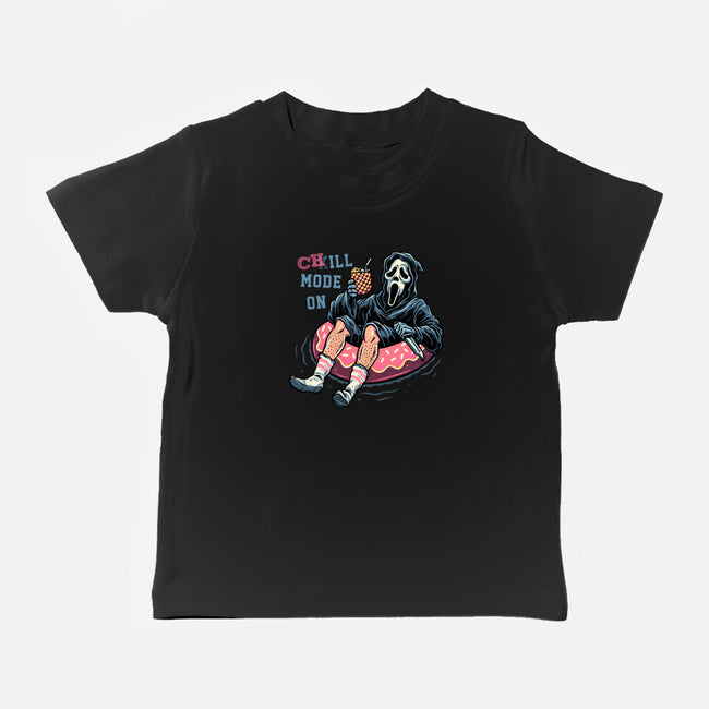 Chill Mode On-Baby-Basic-Tee-glitchygorilla