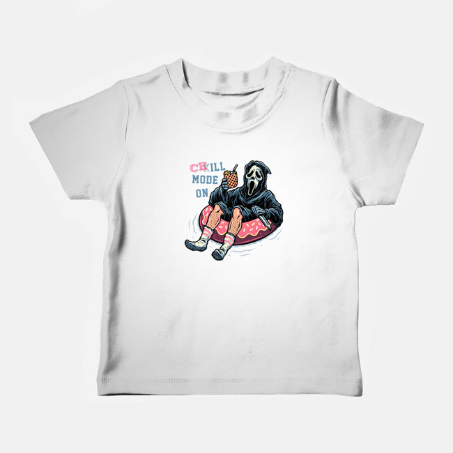 Chill Mode On-Baby-Basic-Tee-glitchygorilla