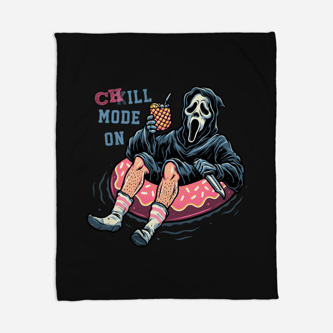 Chill Mode On-None-Fleece-Blanket-glitchygorilla