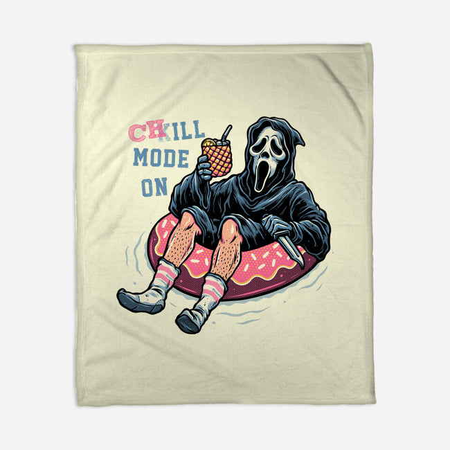 Chill Mode On-None-Fleece-Blanket-glitchygorilla