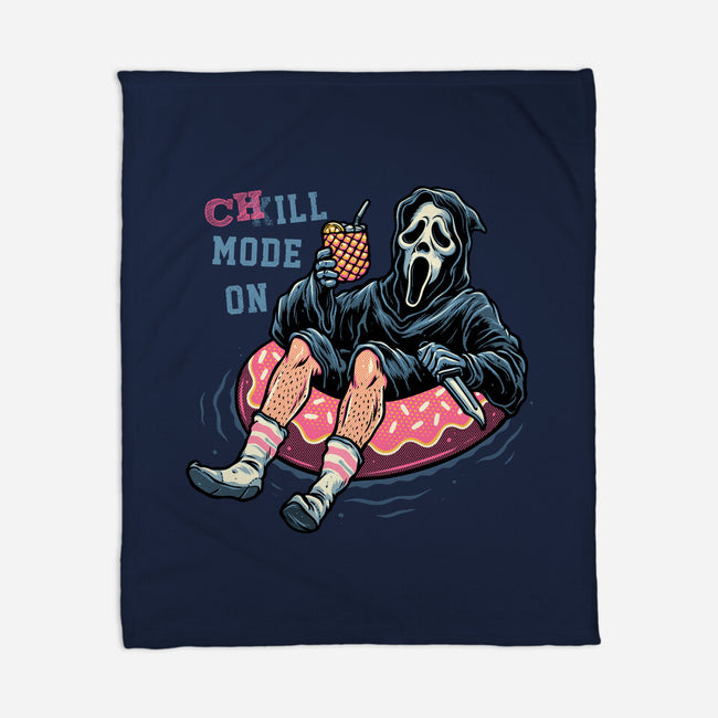 Chill Mode On-None-Fleece-Blanket-glitchygorilla