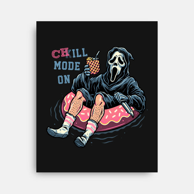 Chill Mode On-None-Stretched-Canvas-glitchygorilla