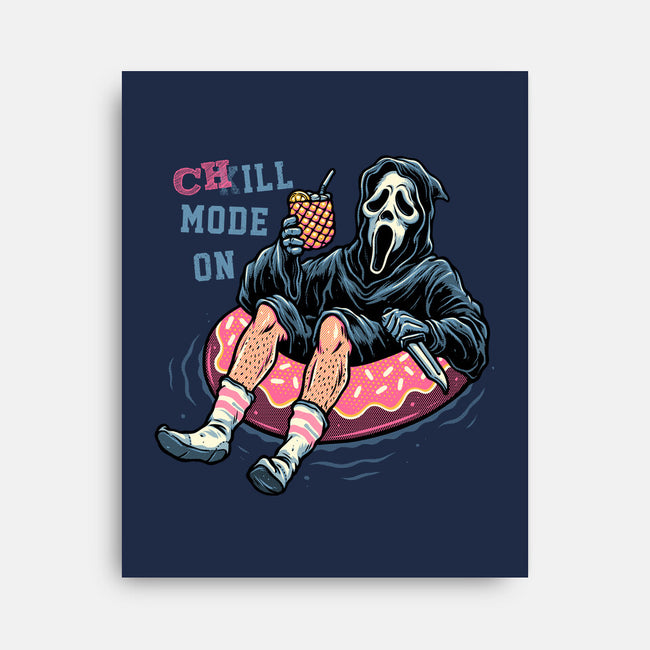 Chill Mode On-None-Stretched-Canvas-glitchygorilla