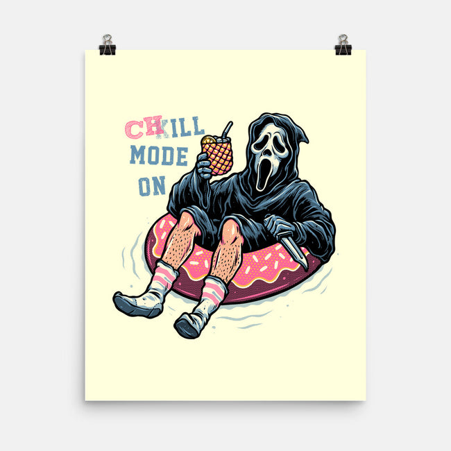 Chill Mode On-None-Matte-Poster-glitchygorilla