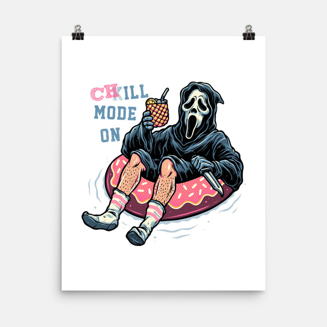 Chill Mode On-None-Matte-Poster-glitchygorilla