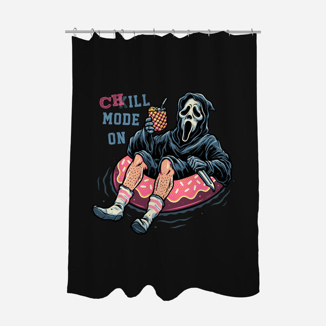 Chill Mode On-None-Polyester-Shower Curtain-glitchygorilla
