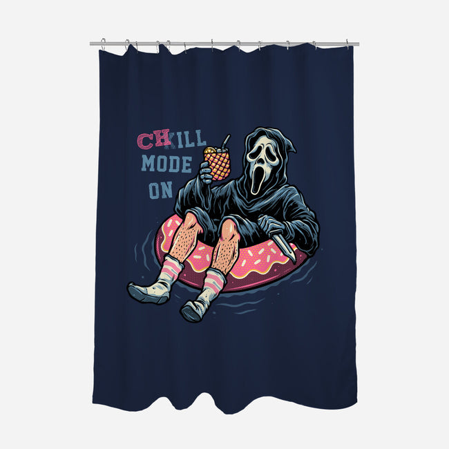 Chill Mode On-None-Polyester-Shower Curtain-glitchygorilla