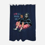 Chill Mode On-None-Polyester-Shower Curtain-glitchygorilla