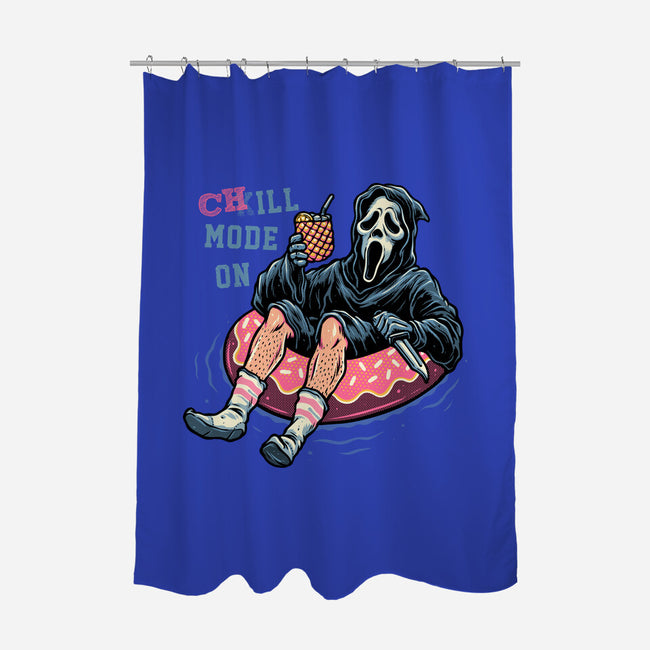 Chill Mode On-None-Polyester-Shower Curtain-glitchygorilla