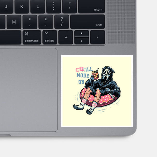 Chill Mode On-None-Glossy-Sticker-glitchygorilla