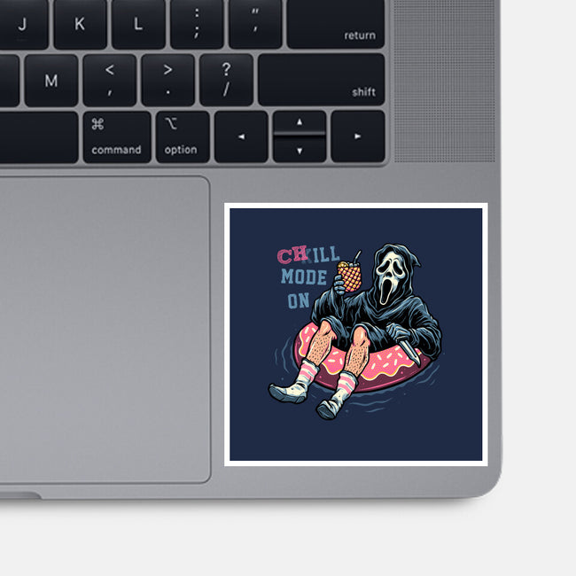Chill Mode On-None-Glossy-Sticker-glitchygorilla