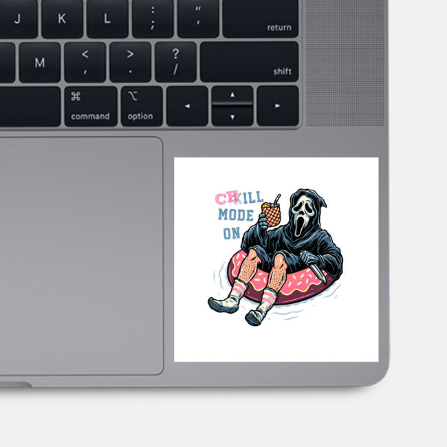 Chill Mode On-None-Glossy-Sticker-glitchygorilla