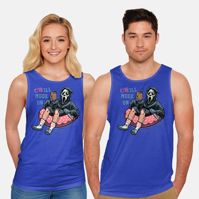 Chill Mode On-Unisex-Basic-Tank-glitchygorilla
